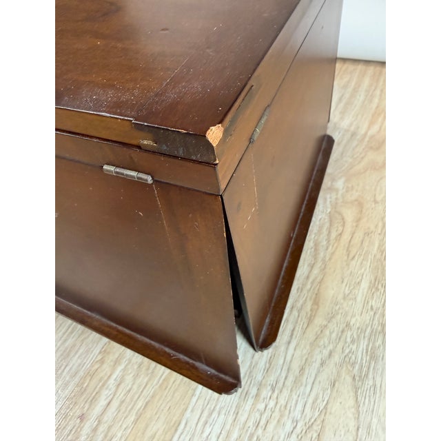 Vintage Jeffersonian Revolving Book Stand / Book Box – Mahogany Early 20th C. For Sale - Image 4 of 11