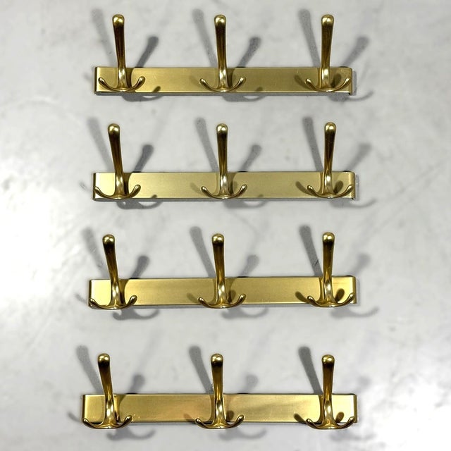 Vintage Aluminium Wall Coat Racks, 1960s, Set of 4 For Sale - Image 13 of 14