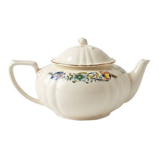 Rare Diamondstone Laveno "Baronessa" Italian Ceramic Teapot / Richard Ginori / Diamondstone Baronessa Teapot For Sale