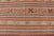 Mid 20th Century Vintage Turkish Kilim With Colorful Stripes in Orange Lt. Green Red & Gray For Sale In Atlanta - Image 6 of 13