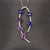 14k White Gold Ombre Purple Sapphire Pendant With Natural Diamonds For Sale - Image 4 of 8