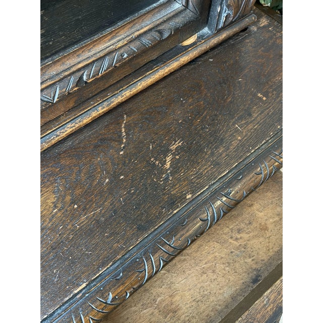 Antique French Hand Carved Wood Cabinet/Buffet 1880s For Sale - Image 12 of 12