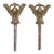 Pair of Victorian 3.187 In. Brass Mirror Screws For Sale