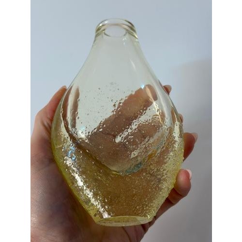 Yellow Vase by Miloslav Klinger for Železný Brod Sklo For Sale - Image 6 of 11