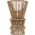Chapman & Myers for Visual Comfort Signature Antigua Medium Sconce in Polished Nickel and Natural Abaca For Sale