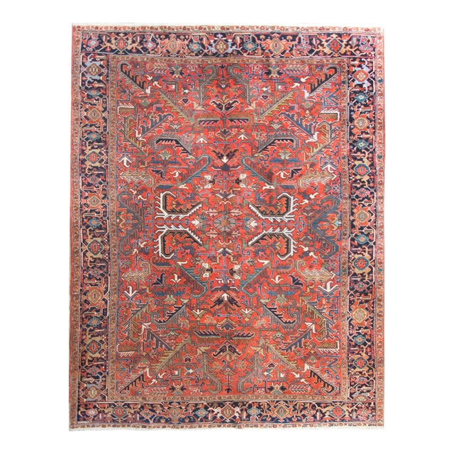 Early 20th Century Persian Heriz Rug For Sale