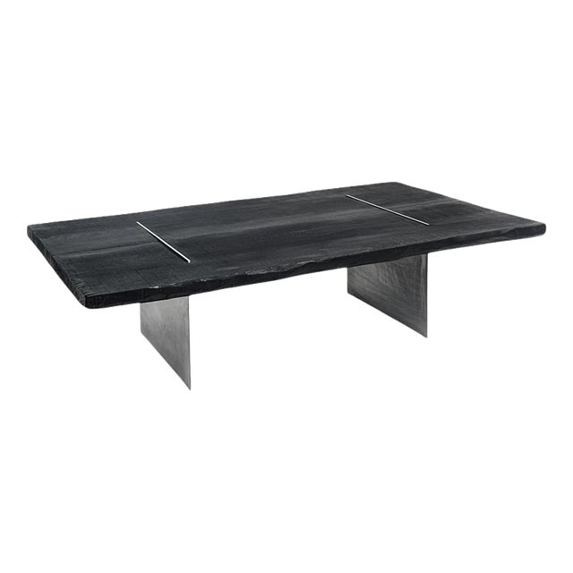 Limited Edition Yakisugi Burnt Wood Coffee Table by Case Studios For Sale