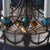 Antique Classical Arts & Crafts Leaded Glass 8-Light Chandelier C1920 For Sale - Image 4 of 8