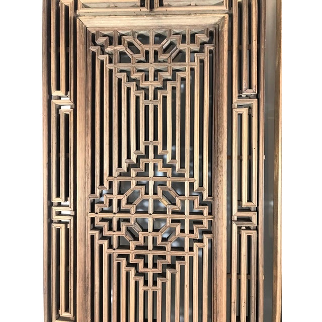 Antique Window Panels With Geometric Design From Fujian Province a Pair Chairish