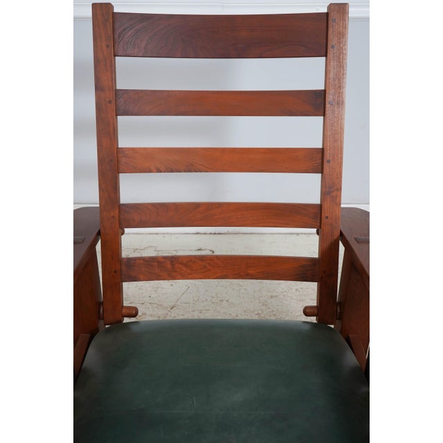 1980s Stickley Mission Cherry Morris Chair For Sale - Image 5 of 18