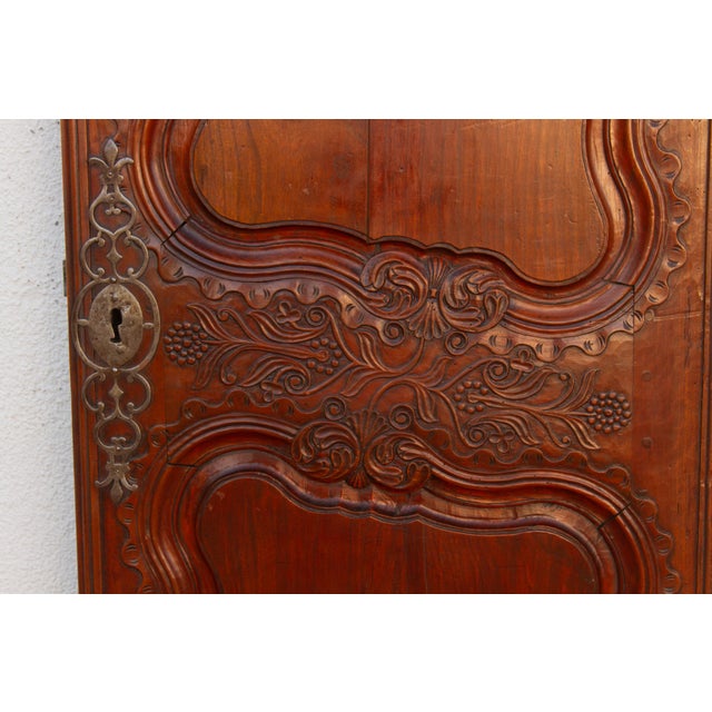 French Mid-19th Century French Carved Walnut Door For Sale - Image 3 of 7