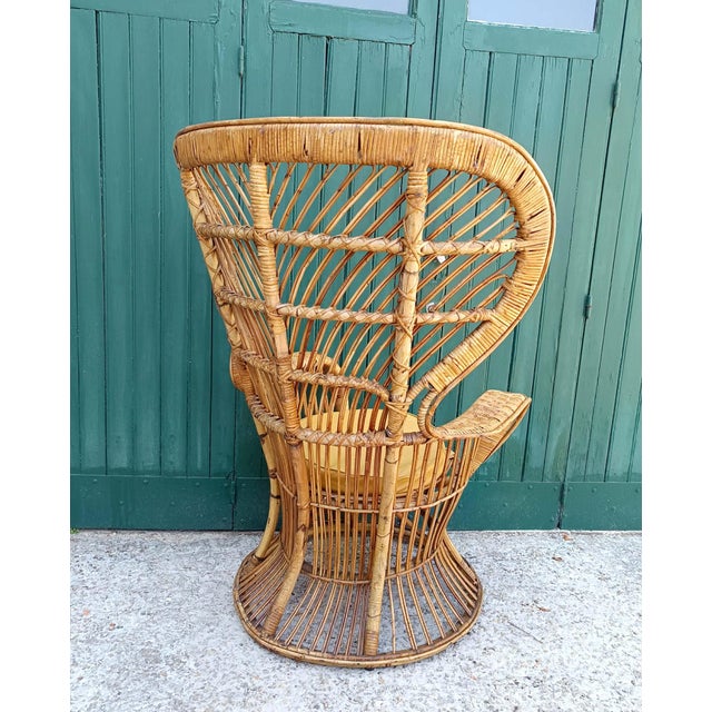 Gio Ponti Emmanuelle Armchair in Rattan by Gio Ponti, Italy, 1960 For Sale - Image 4 of 13