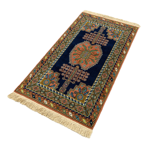 Multicolored Rug Handmade in Holland With Tags 3ft X 7ft