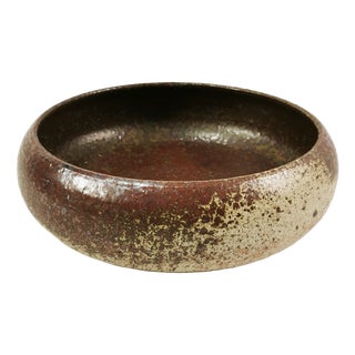 Large Mid-Century Modern Ceramic Bowl from Tromborg, Denmark, 1960s For Sale