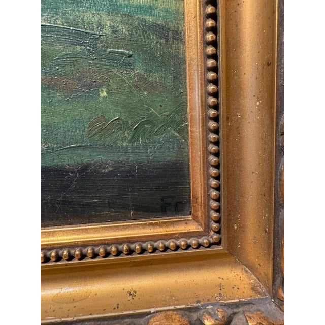 Friedrich Fennel, Landscape Composition, Oil Painting on Canvas, Framed For Sale - Image 10 of 13
