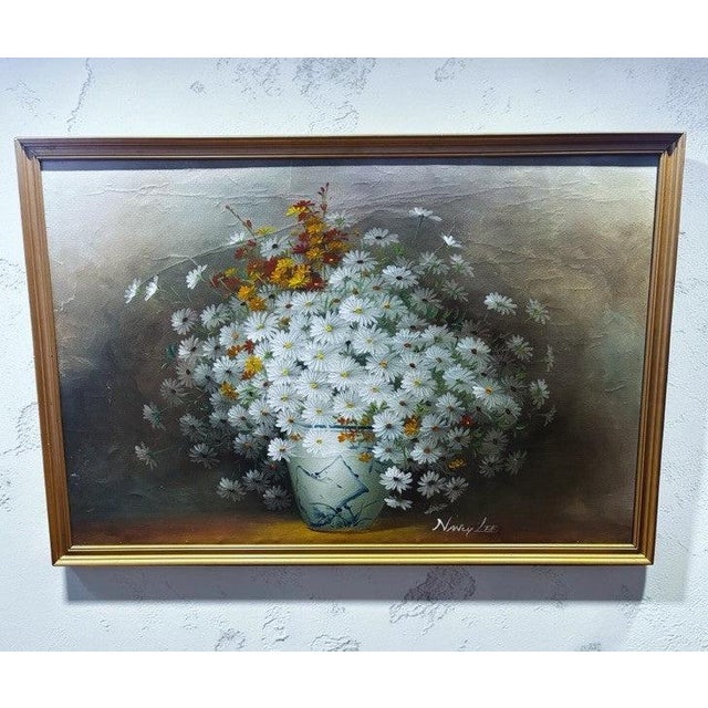 Nancy Lee, Still Life Composition, Oil Painting On Canvas For Sale - Image 14 of 14