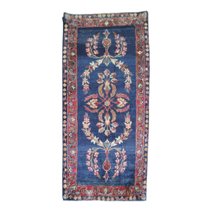 Antique Zabihi Collection Navy Indo Persian Sarouk Rug