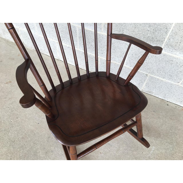 L. Hitchcock Riverton Autumn Rose Rocking Chair Chairish