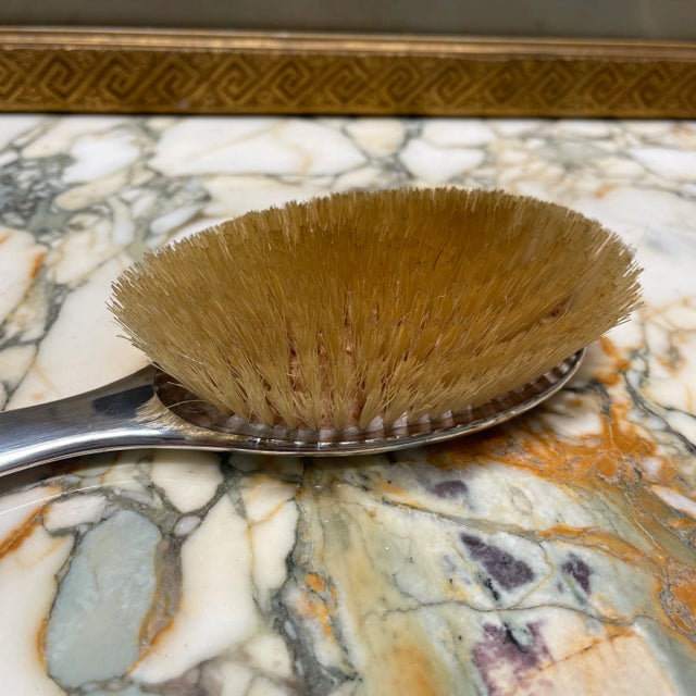Sterling Silver Hand Held Bristle British For Sale - Image 4 of 8