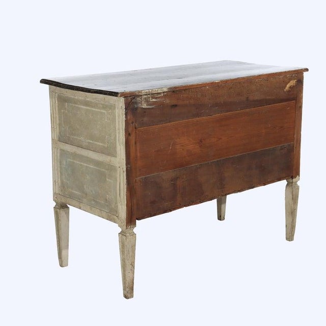 Antique French Classical 2-Drawer Commode With Carved Laurel Garland 17th/18thC For Sale - Image 18 of 18