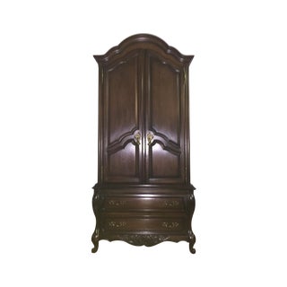 Antique Traditional Wood Armoire For Sale