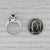 Modern 0.82ctw Blue Sapphire Diamond Halo Ring 18k White Gold Size 3.5 Engagement For Sale - Image 3 of 7