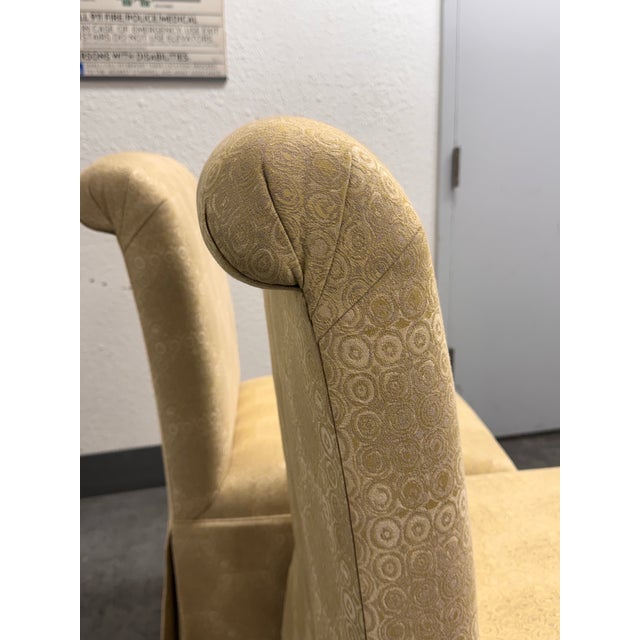 Custom Design Side Dining Chairs, Pair For Sale - Image 10 of 12