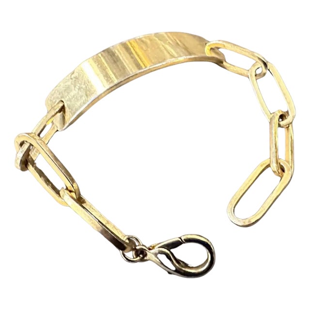 A 1990s Iconic Gilded Metal Bracelet by Emilio Pucci For Sale