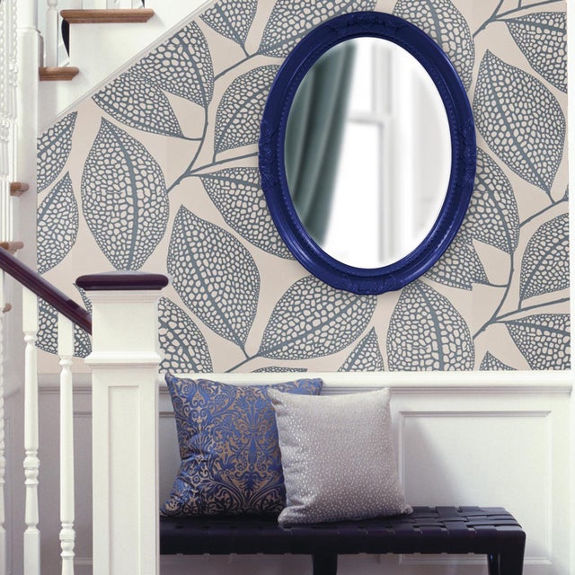 Queen Ann Mirror - Glossy Navy For Sale In Chicago - Image 6 of 8