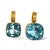 Beautifully faceted Blue Topaz enhancers both cushion cut. One is 53 carats and the other 34 carats. Pendants are...