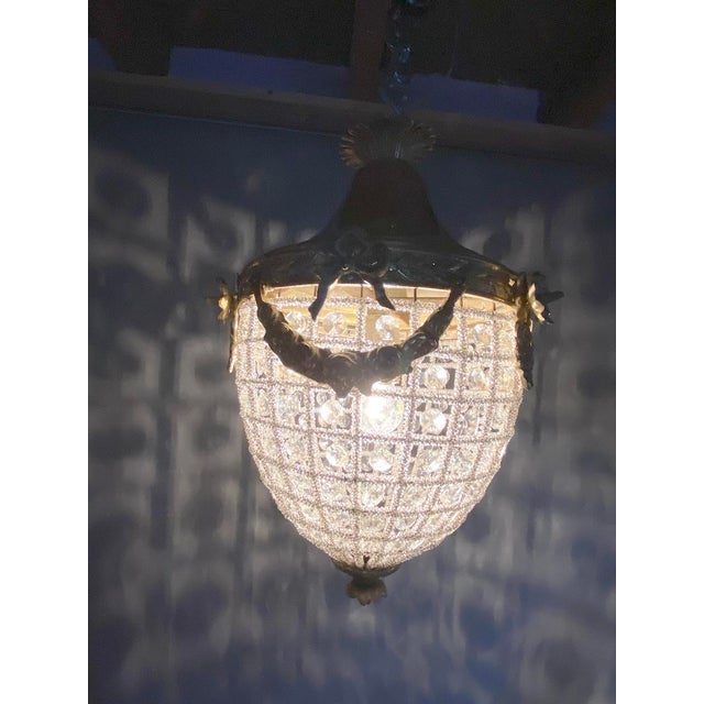 Late 20th Century Louis XVI Bronze Chandelier For Sale - Image 11 of 12