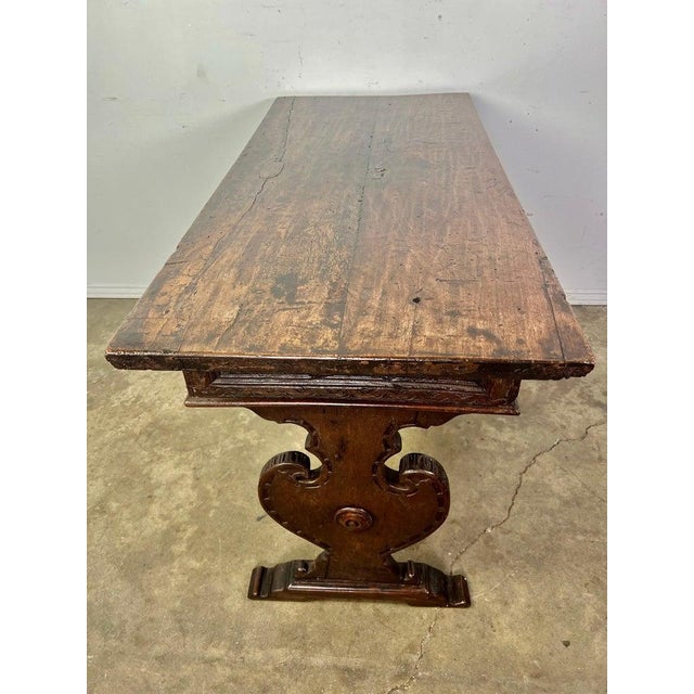 Renaissance 18th Century Italian Trestle Table For Sale - Image 3 of 12