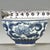 Ceramic Vintage Qing Blue & White Porcelain Teacup – Feather & Floral Motif, Qianlong Mark For Sale - Image 7 of 9