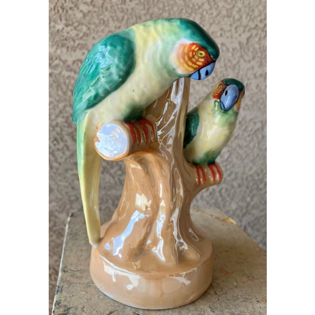 Mid 20th-Century Palm Beach Chic Regency-Style Lusterware Parrot Bud Vase, Japan For Sale - Image 11 of 12