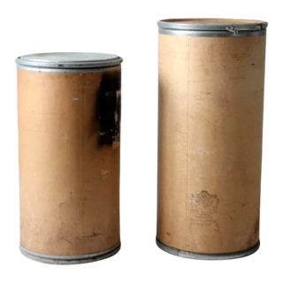 Vintage Industrial Farm Barrels - a Pair For Sale