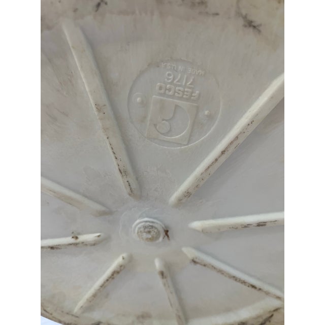 Silver 1970s Brutalist Metal Botanical Floor Sculpture in Fesco Planter Jansen Style For Sale - Image 8 of 8