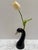 Contemporary Unique Ceramic Black Swan Bud Vase For Sale - Image 3 of 8
