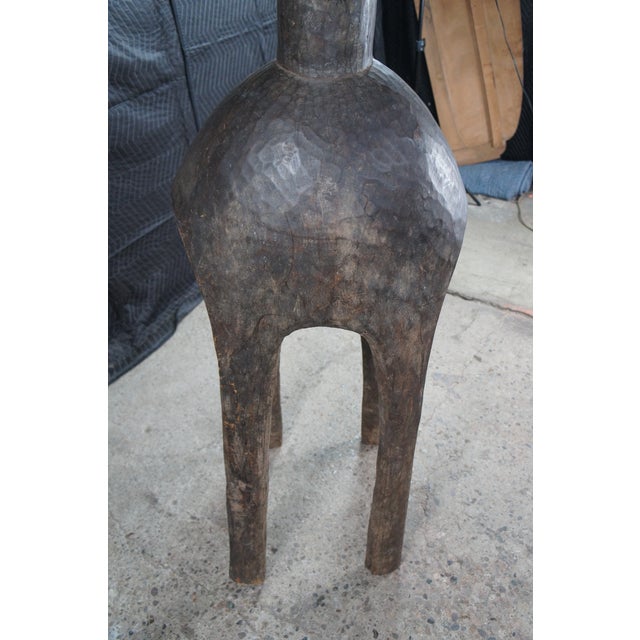 Monumental Baga Nimba Guinea African Tribal Shoulder Mask Headdress 71" For Sale - Image 9 of 13