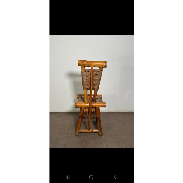 Brazilian Sculptural Bamboo Armchair by José Caldas, 1960s For Sale - Image 6 of 9