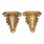 Large Golden Gilt Resin Acanthus Leaf Wall Shelves For Sale
