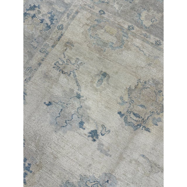 Early 21st Century Turkish Oushak Oriental Hand Knotted Rug 8' X 9'8" - Luxurious Handmade Vintage Decor For Sale - Image 5 of 7