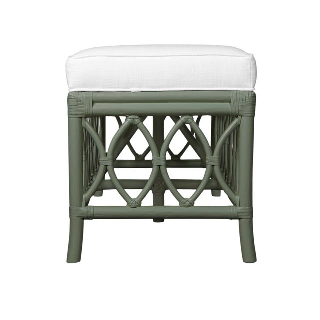 Wood Lillian Bench - Evergreen For Sale - Image 7 of 8