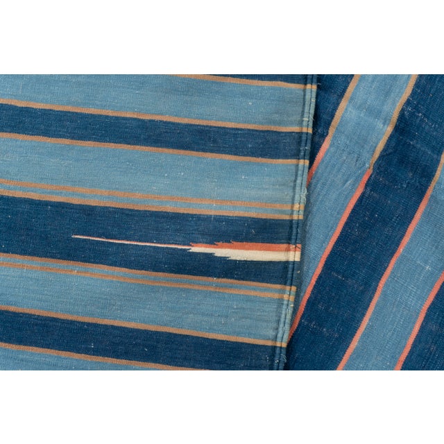Antique Indian Dhurrie Rug 11'6 X 22' For Sale - Image 10 of 12