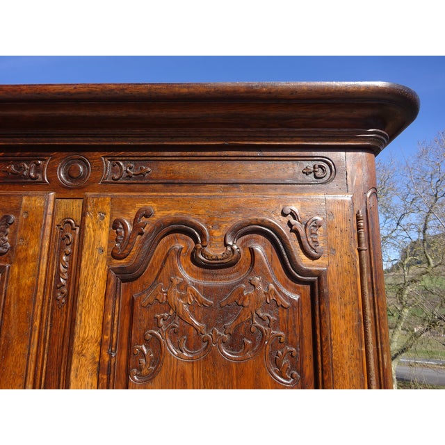 Renaissance-Style Wardrobe in Oak, 1950s For Sale - Image 3 of 18