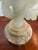 Cream Vintage Carved Italian Alabaster Table Lamp For Sale - Image 8 of 12