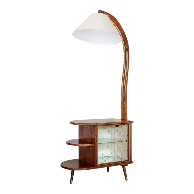 1930s French Art Deco Dry Bar Floor Lamp For Sale