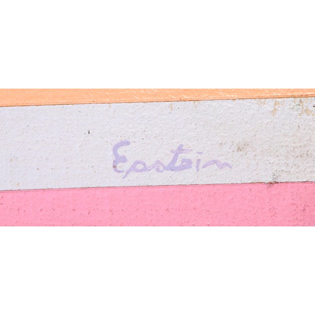 Artist: Max Epstein Title: Untitled - Abstract with Checkers Year: 1974 Medium: Acrylic on Canvas, Signed Lower Right...