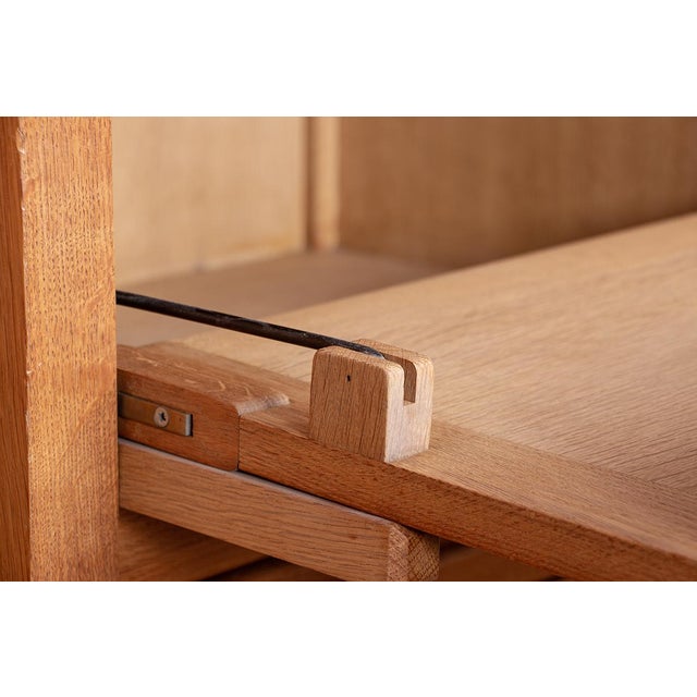 Double Buffet in Oak with Earthenware Tiles by Boleslaw Danikowski for Guillerme et Chambron / Votre Maison, 1960s For Sale - Image 18 of 18