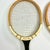 Mid 20th Century Mid-Century Vintage Boho Chic Americana Wood Tennis Rackets - Set of 2. For Sale - Image 5 of 9