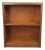 Vintage Two Shelf Bookcase With Rounded Front Edge and Wire Slot For Sale